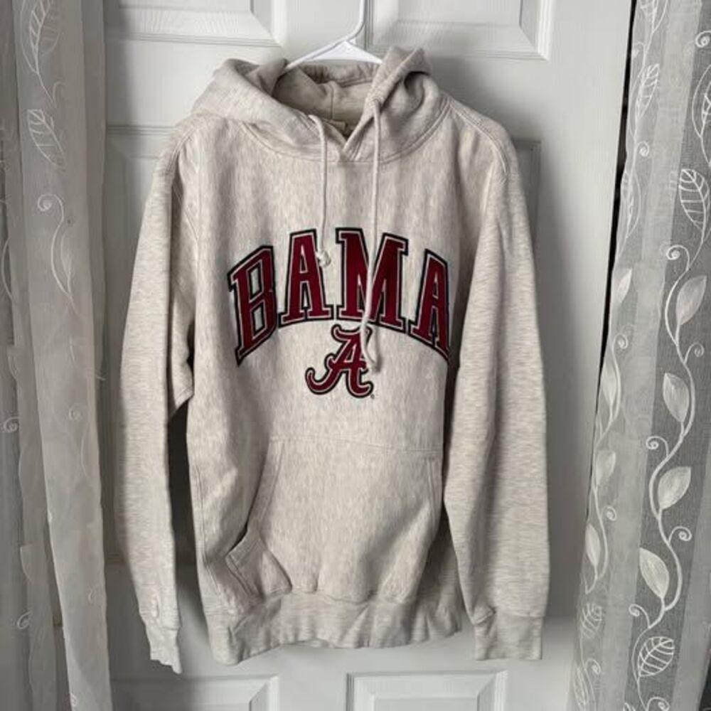 Men's Alabama Crimson Tide Hoodie Size Small Bama Gray Pro-Weave